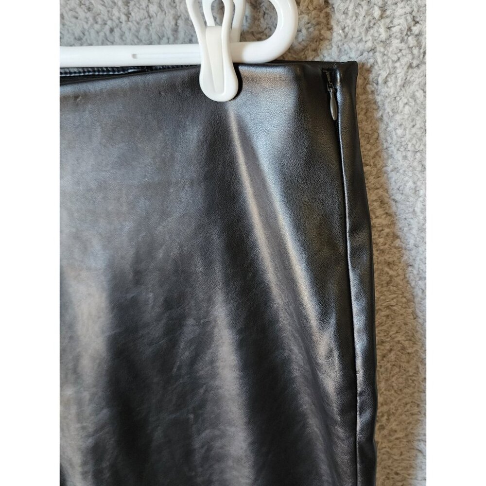 NEW Old Navy Women's Extra High-Rise‎ Skinny Faux Leather Pants Black Plus Sz 20 - Picture 3 of 16
